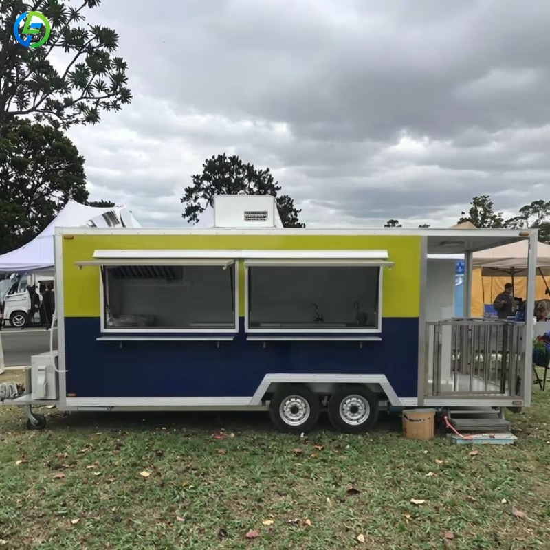 Food Truck With Snacks - カスタマイズされたコーヒー、ミニ屋台、屋外ケータリング、軽食フードトラック、エアストリームフードトレーラー、ピザモバイル、フルキッチン設備