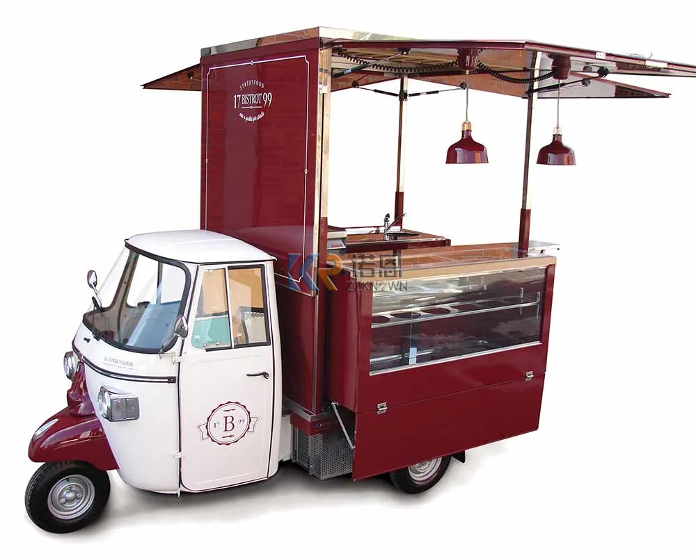 Food Truck With Snacks - 多機能モバイルフードトレーラー、アイスクリームミニフードトラック、コーヒーカート