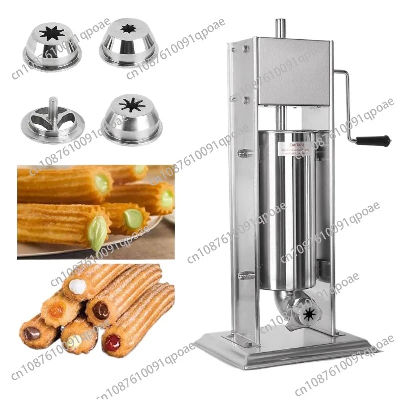 Food Snacks In Spanish - 5L 7L ステンレス製業務用チュロス製造機、スペインチュロス用チュロス押出機、食品用チュロススナックメーカー