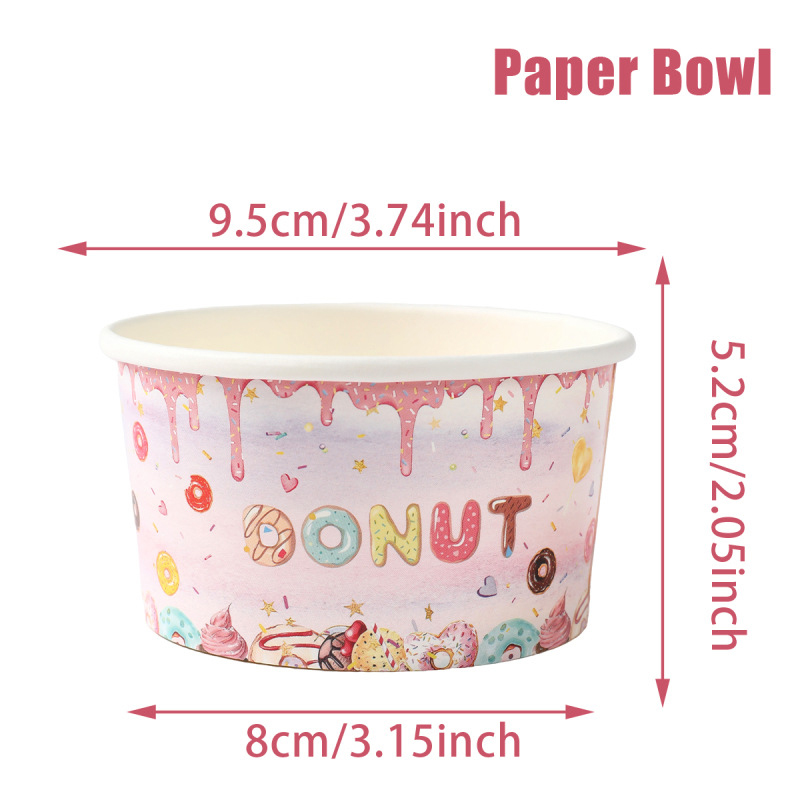 5-50個/パック紙製アイスクリームカップ、温かいものでも冷 - Food Snacks For Kids Party のレビューと価格