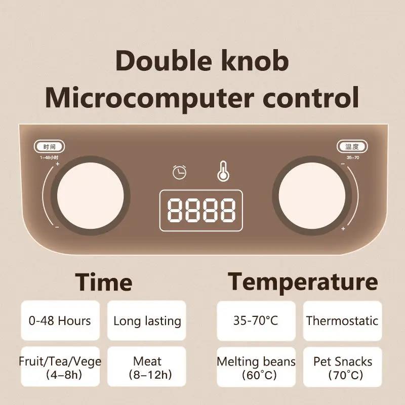 インテリジェントフルーツ乾燥機長期的なサーモスタット食品脱水 - Food Dehydrator Snacks のレビューと価格