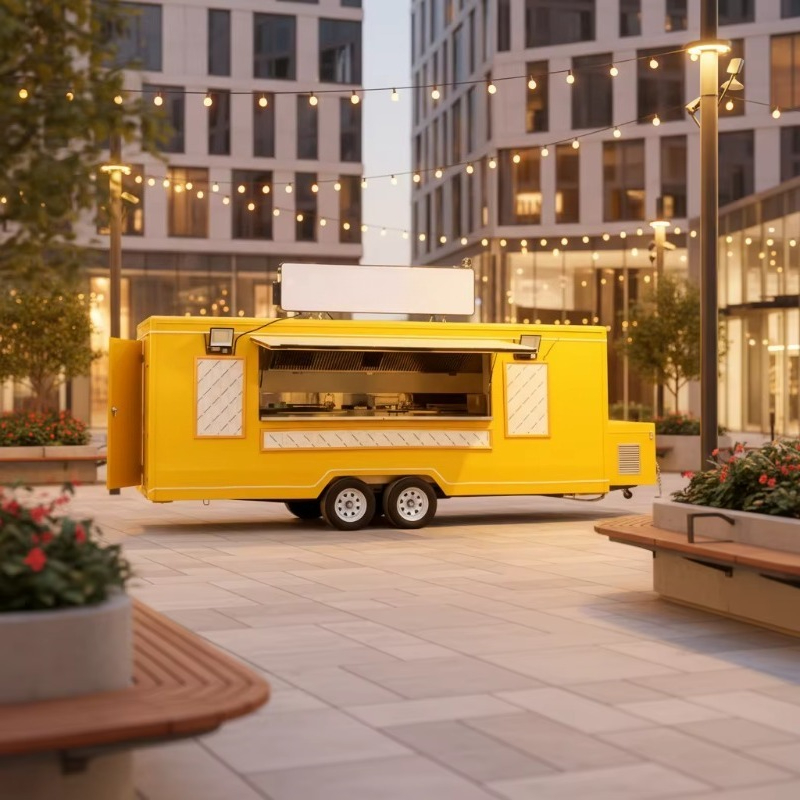 移動式キッチン販売車 フードトラック スナックトレーラー ホ - Food Truck With Snacks のレビューと価格