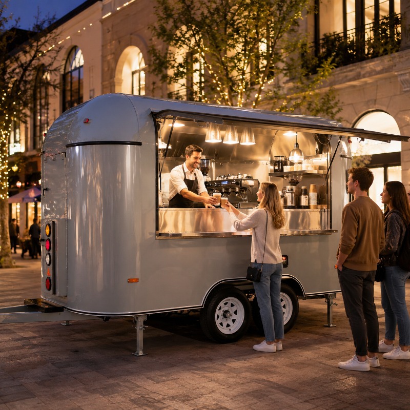 キッチン設備完備のフードトラック、カスタマイズ可能なアイスク - Food Truck With Snacks のレビューと価格