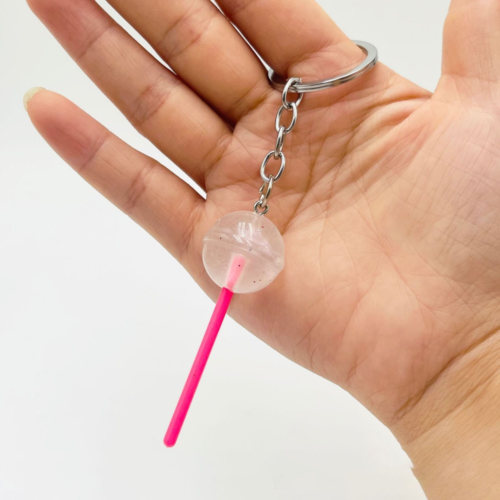素敵な樹脂製キャンディロリポップキーホルダー、ミニ3Dシミュ - Food Zinc のレビューと価格