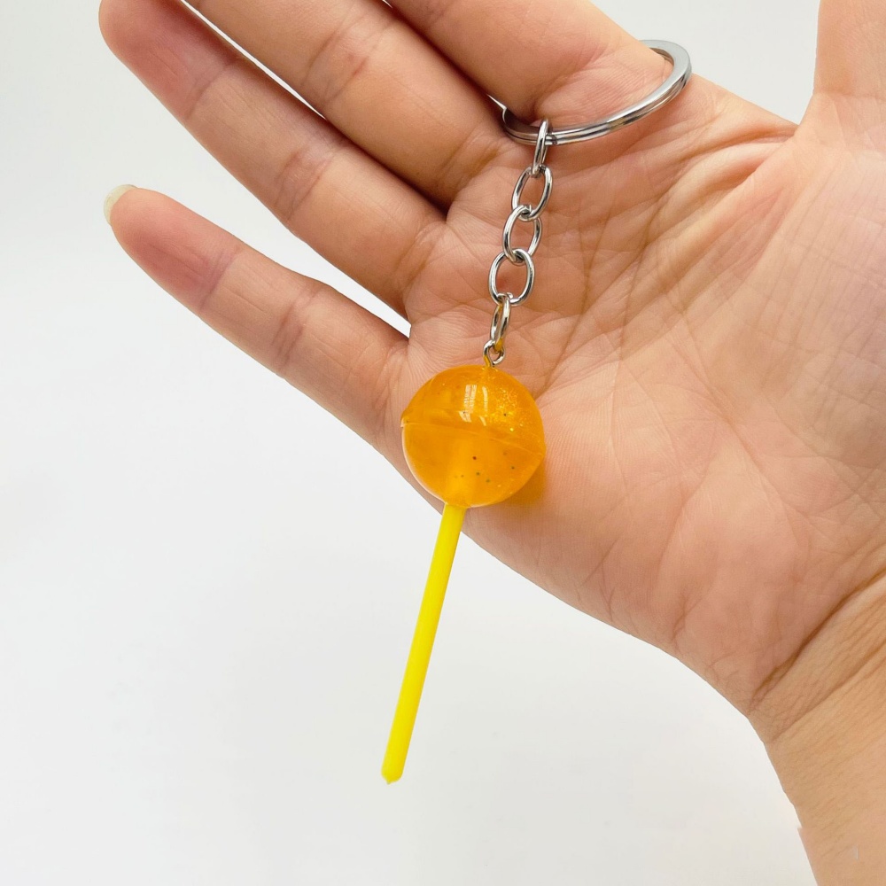 素敵な樹脂製キャンディロリポップキーホルダー、ミニ3Dシミュ - Food Zinc のレビューと価格