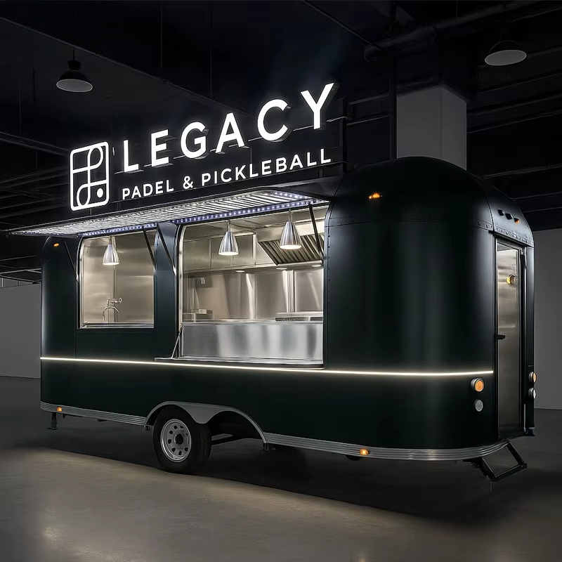 フードトラックトレーラー 新型304ステンレス鋼製モバイルフ - Food Truck With Snacks のレビューと価格