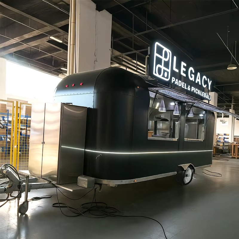 フードトラックトレーラー 新型304ステンレス鋼製モバイルフ - Food Truck With Snacks のレビューと価格
