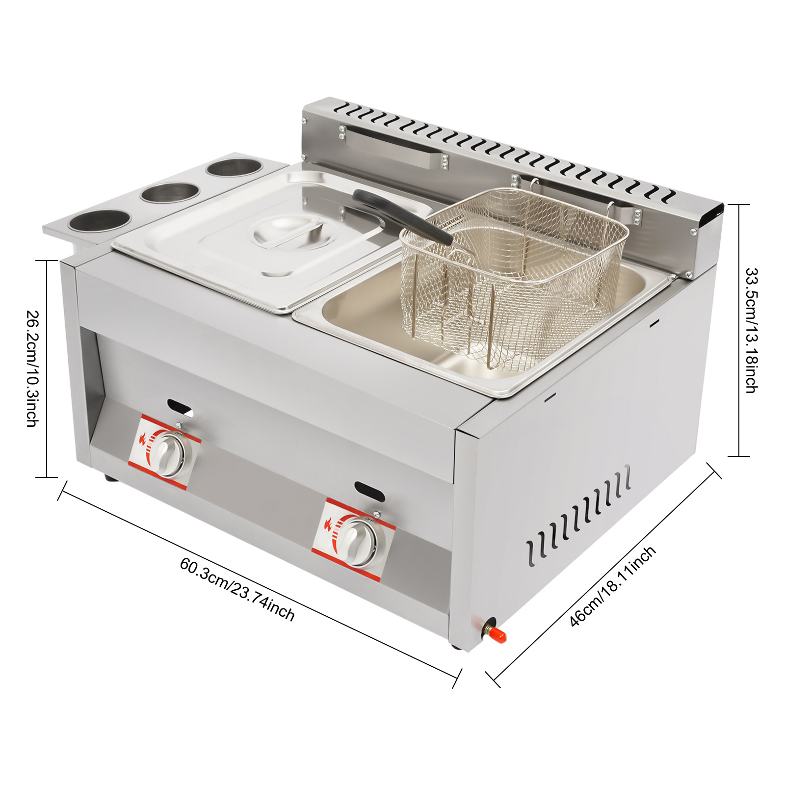 6L×2 デュアルタンク業務用ガス深型フライヤー 430ステ - Food Energy Snacks のレビューと価格