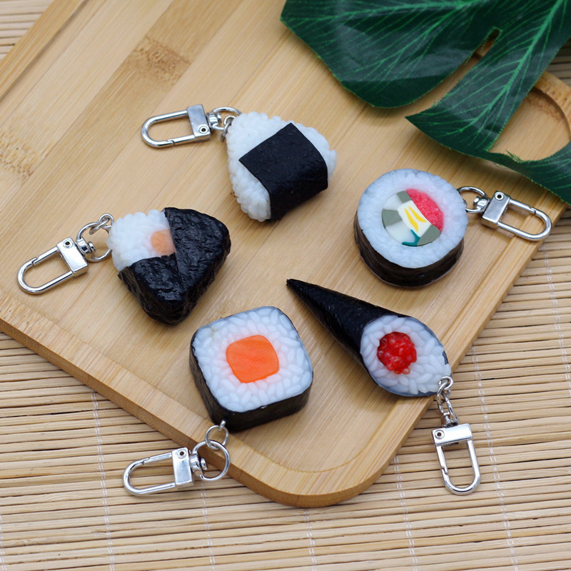 模擬食品ペンダント PVC 海藻パンおにぎりモデルキーホルダ - Food Zinc のレビューと価格