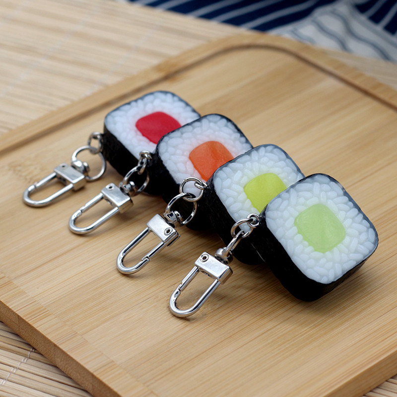 模擬食品ペンダント PVC 海藻パンおにぎりモデルキーホルダ - Food Zinc のレビューと価格