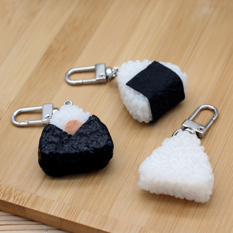 模擬食品ペンダント PVC 海藻パンおにぎりモデルキーホルダ - Food Zinc のレビューと価格