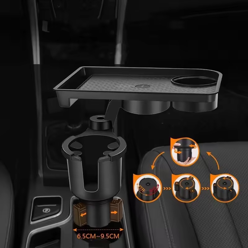 車用カップホルダーエキスパンダー360 °   回転式で角度 - Food Snacks With Fiber のレビューと価格