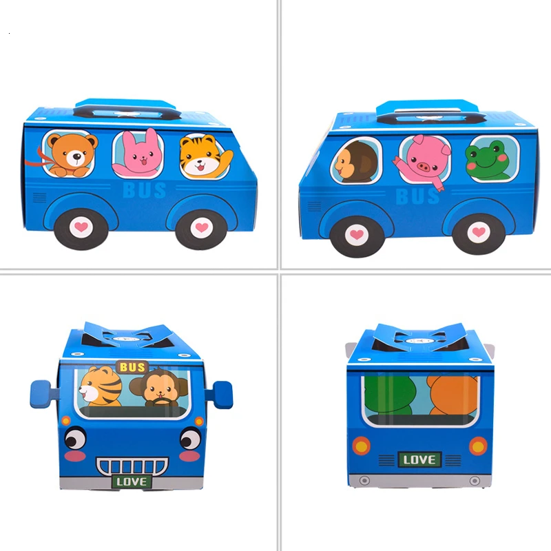 6個入りギフトボックス包装ハンドルケーキギフトボックス、クッ - Food Snacks For Kids Party のレビューと価格