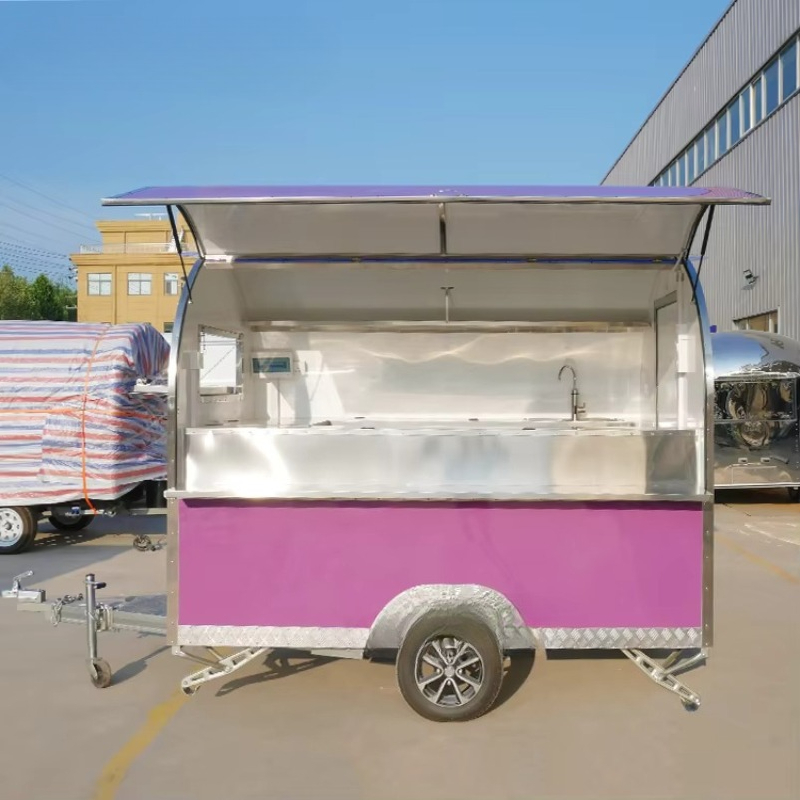屋外ストリートファーストフード屋台キオスクコンセッションフー - Food Truck With Snacks のレビューと価格