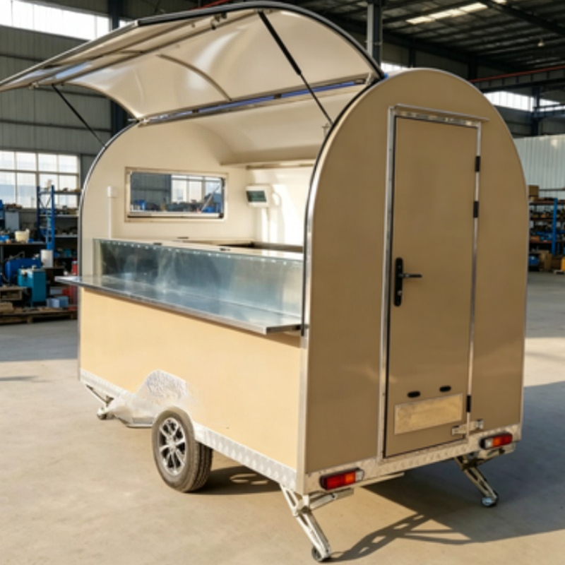 屋外ストリートファーストフード屋台キオスクコンセッションフー - Food Truck With Snacks のレビューと価格
