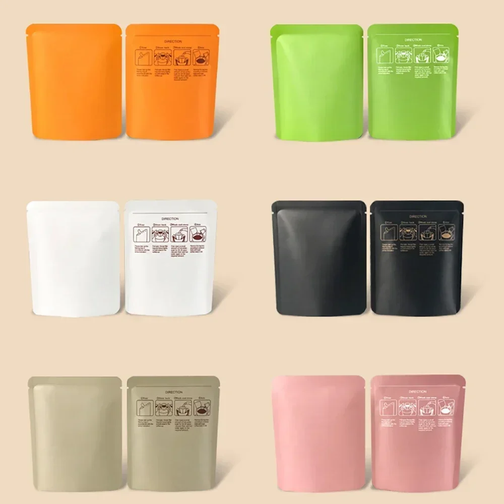 100 個の高品質アルミ箔クラフト紙コーヒードリップサシェス - Quality Food Snacks のレビューと価格
