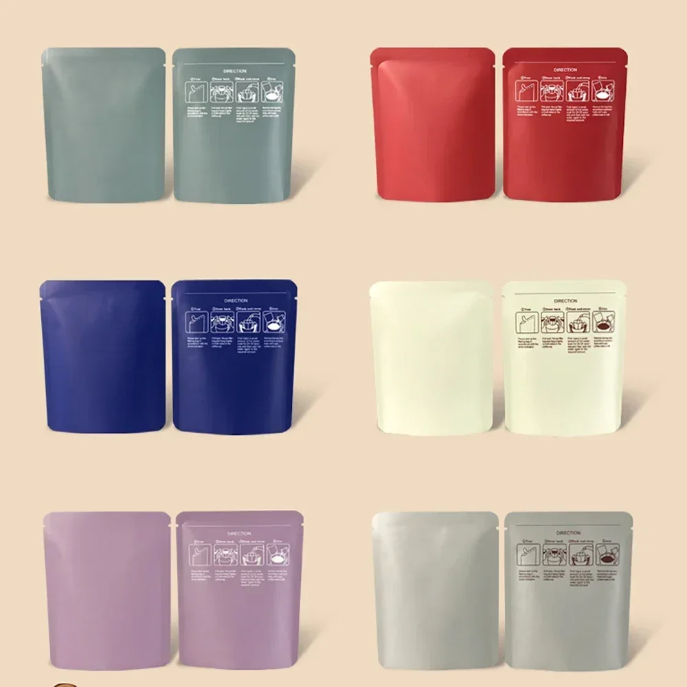 100 個の高品質アルミ箔クラフト紙コーヒードリップサシェス - Quality Food Snacks のレビューと価格