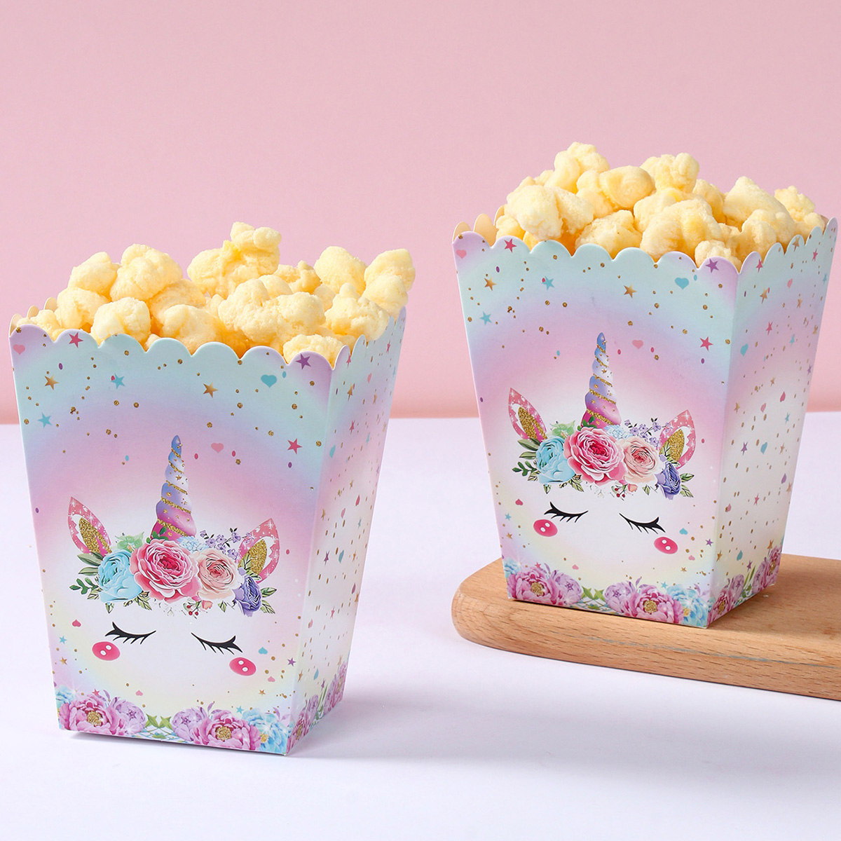 子供のための紙のキャンディーカートン、ポップコーンボックス、 - Food Snacks For Kids Party のレビューと価格