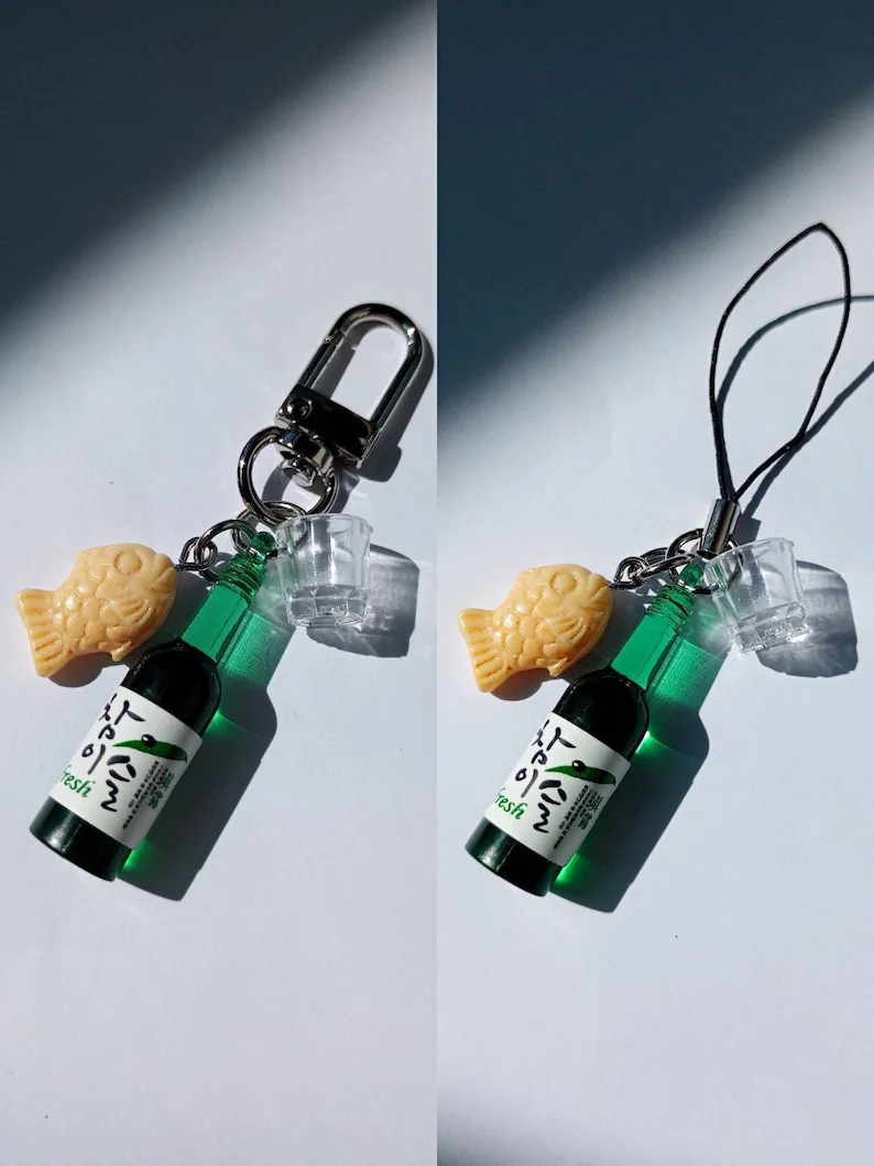 ストリートフードキーホルダー ソジュボトル ショットグラス  - Food Zinc のレビューと価格