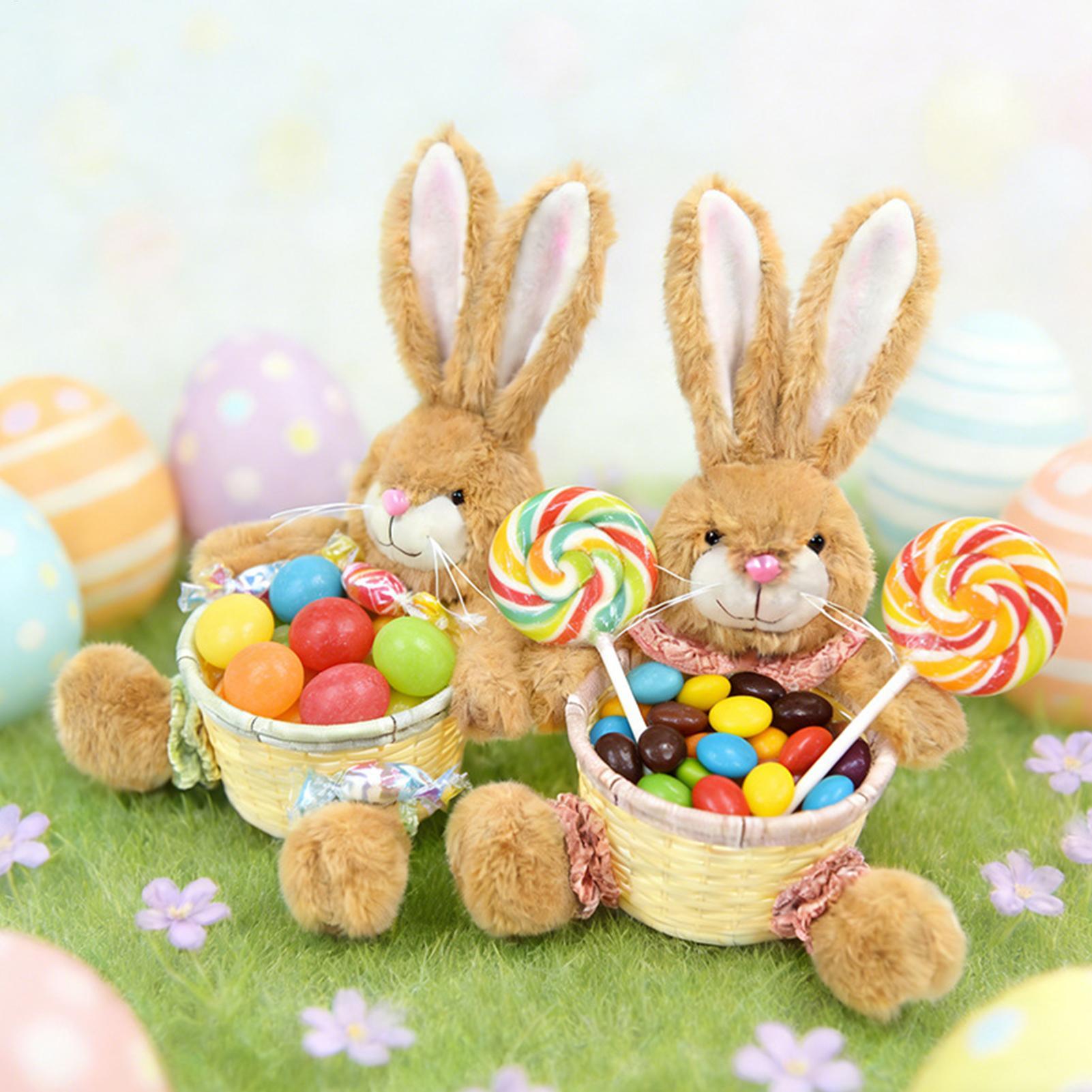 イースターバニーバスケット キャンディ収納バスケット かわい - Food Snacks For Kids Party のレビューと価格