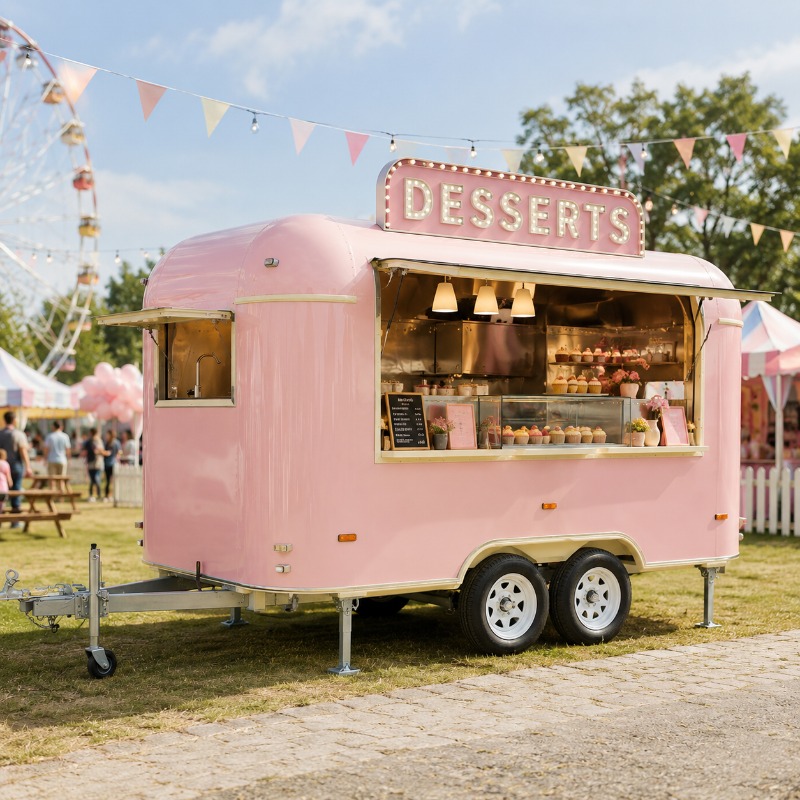 フードトラック トレーラー ストリートケータリング カスタム - Food Truck With Snacks のレビューと価格