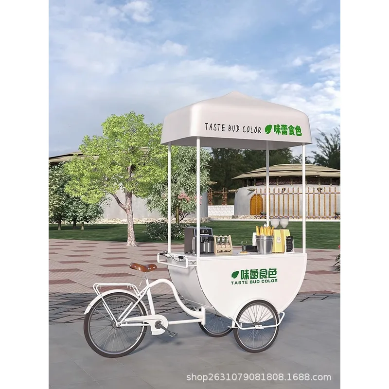 屋外モバイルフードカート、コーヒー、ミルクティー、レモネード - Food Truck With Snacks のレビューと価格