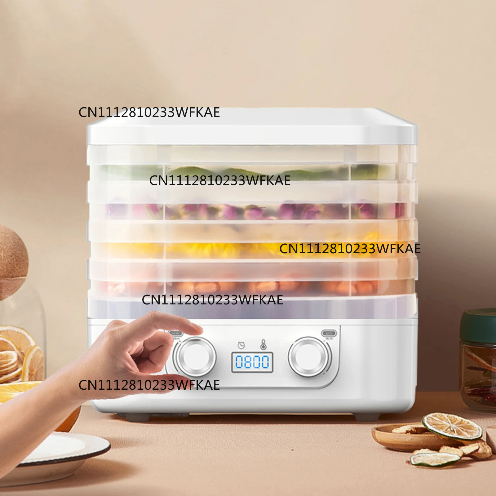 48時間持続するサーモスタット式フルーツ乾燥機 5層食品乾燥 - Food Dehydrator Snacks のレビューと価格