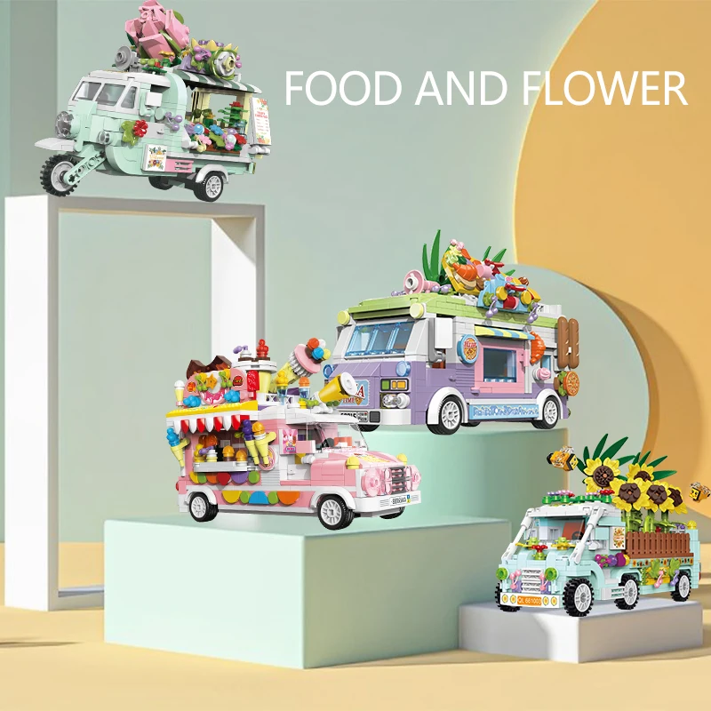 シティストリートビューの子供向けビルディングブロック,ダイニ - Food City Snacks のレビューと価格