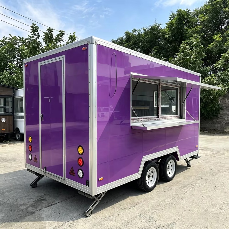 最新のコンセッションケータリングトレーラー、大型ディスプレイ - Food Truck With Snacks のレビューと価格