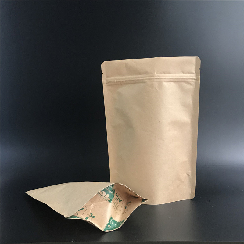 50 個再密封可能な Doypack ブラウンクラフト紙生分 - Food Energy Snacks のレビューと価格