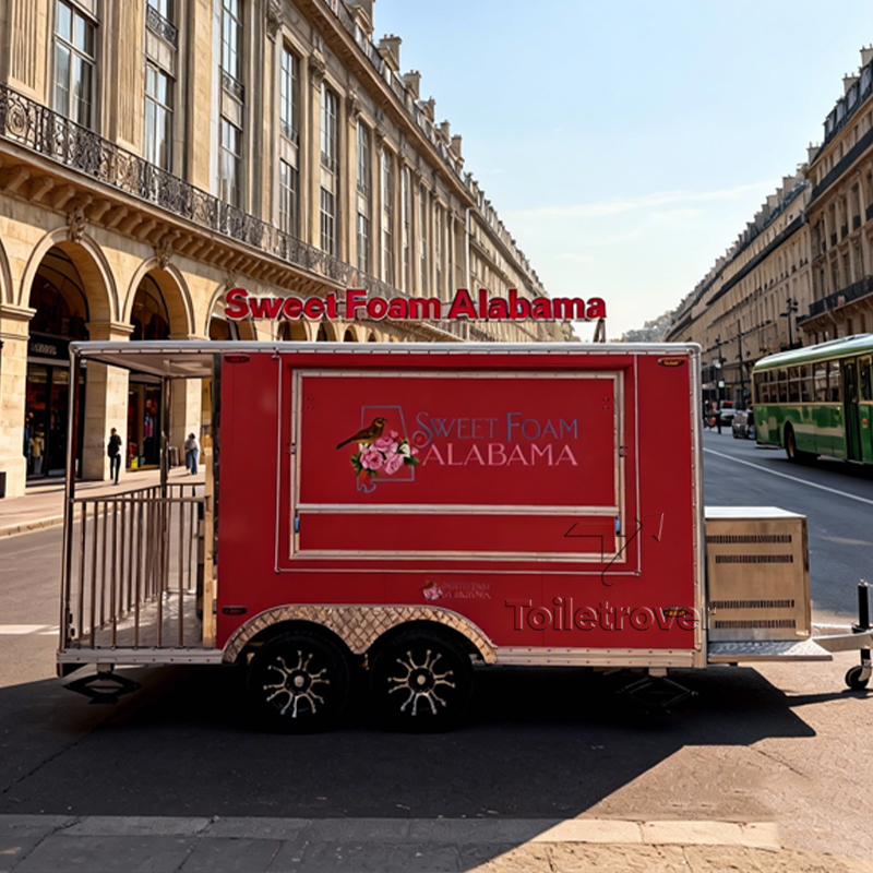高品質スイーツ販売用カーブ型商業フードトラック屋外モバイルフ - Quality Food Snacks のレビューと価格