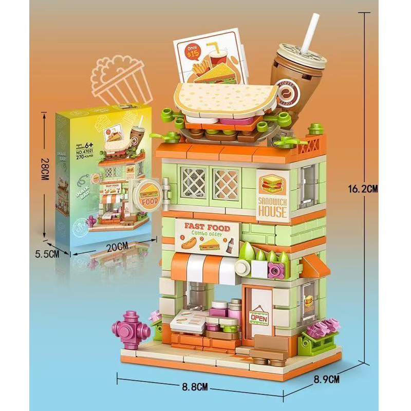 クリエイティブスナックバーレンガモデルファーストフード店シテ - Food City Snacks のレビューと価格